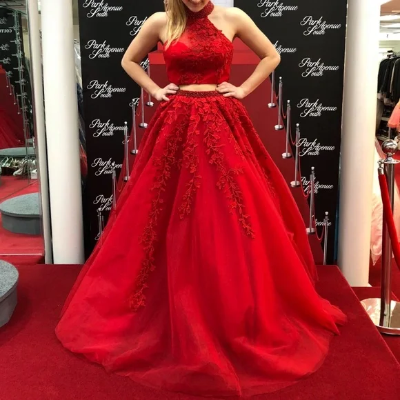 green emerald velvet dress Sherri Hill Black/Red Print Prom Dress at XO by Sophia's 55324 / Ivory / 4
